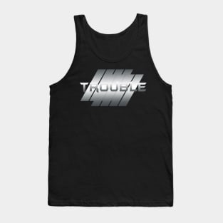 Metallic Illustration Trouble Tank Top